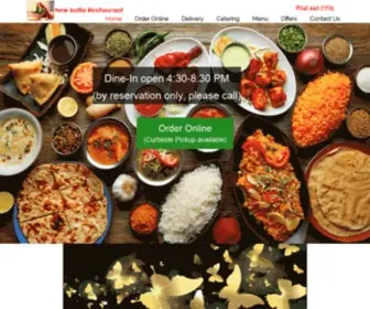 Newindiarestaurant.com(New India Restaurant Columbus Ohio) Screenshot