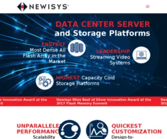 Newisys.com(Newisys Data Center Products) Screenshot