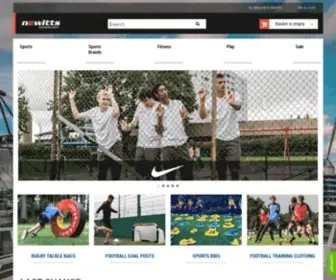 Newitts.com(Sports Equipment and Sportwear Online Store) Screenshot