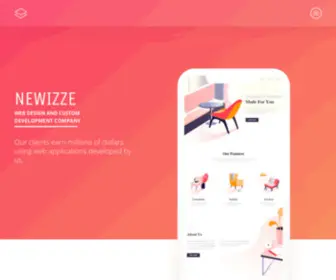 Newizze.com(Custom Web Design and Development Company) Screenshot