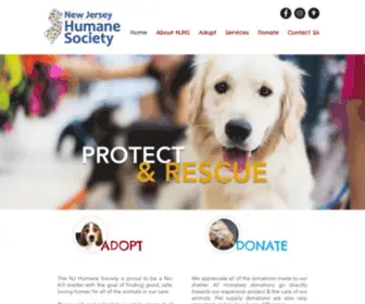 Newjerseyhumanesociety.org(NJ Humane Society) Screenshot