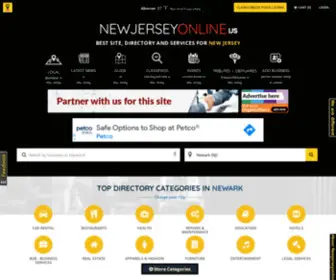 Newjerseyonline.us(New Jersey Yellowpages) Screenshot