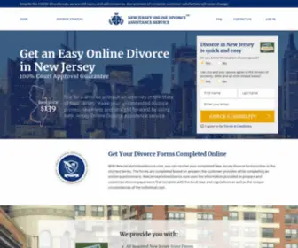 Newjerseyonlinedivorce.com(File for Divorce in New Jersey Without a Lawyer) Screenshot