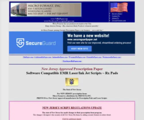 Newjerseyrxpaper.com(New Jersey Rx Scripts) Screenshot