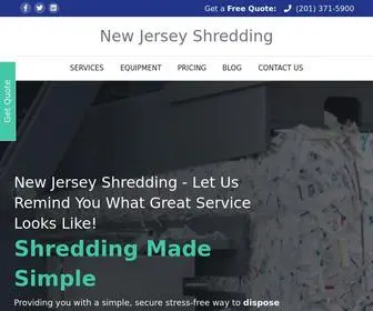 Newjerseyshredding.com(New Jersey Paper Shredding Services) Screenshot