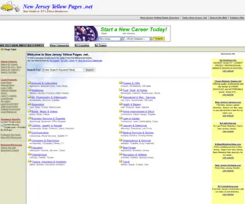 Newjerseyyellowpages.net(New Jersey Yellow Pages .net) Screenshot