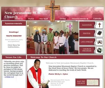 Newjerusalemmb.org(New Jerusalem Missionary Baptist Church) Screenshot
