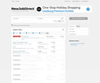 Newjobdirect.co.uk(Job or Vacancy) Screenshot
