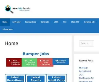 Newjobsresult.in(Your way to success) Screenshot