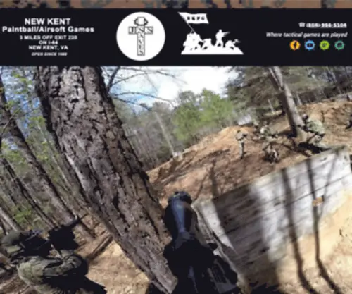 Newkentpaintballgames.com(Paintball and Airsoft Field Lanexa) Screenshot