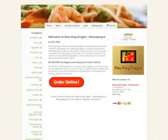 Newkingdragonny.com(Order Chinese online from New King Dragon) Screenshot