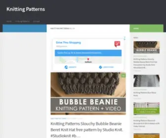 Newknittingpatterns.com(Knitting Patterns) Screenshot