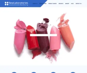 Newlabs.com.au(Cosmetic Contract Manufacturer) Screenshot