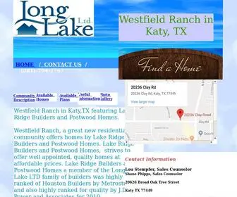 Newlakeridgehomes.com(Westfield Ranch) Screenshot