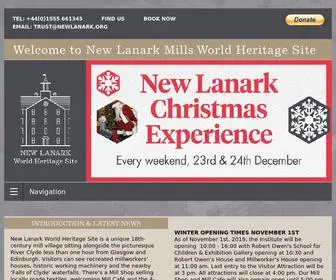 Newlanark.org(New Lanark World Heritage Site and Visitor Attraction Lanarkshire near Edinburgh and Glasgow Scotland) Screenshot