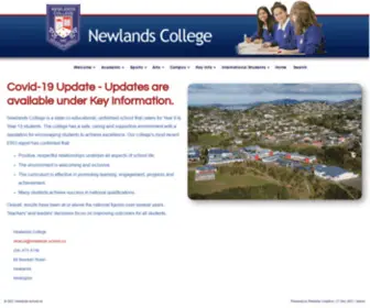 Newlands.school.nz(Newlands College) Screenshot