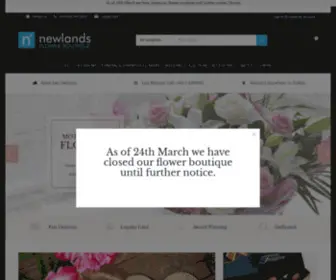 Newlandsflowerboutique.ie(Made with love) Screenshot