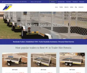 Newlandstrailers.co.za(Affordable Trailer Hire in Pretoria East ✅✅✅) Screenshot