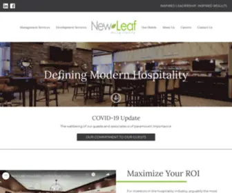 Newleafhospitality.com(Hotel Management Company) Screenshot