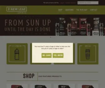 NewleafVapor.com(New Leaf Vapor Company) Screenshot
