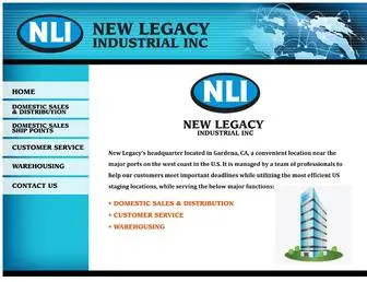 Newlegacyind.com(New Legacy Industrial Inc) Screenshot