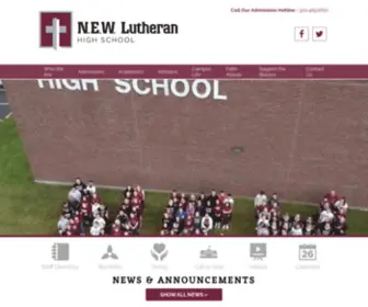 Newlhs.com(Lutheran High School) Screenshot