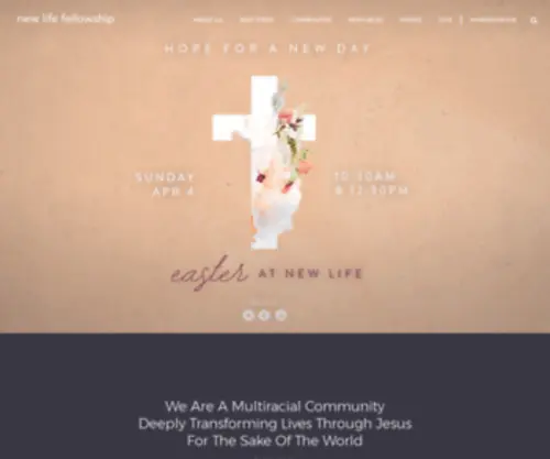 Newlifefellowship.org(Find Community) Screenshot