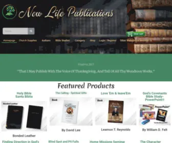 Newlifepublications.org(Apostolic Publications and Bible Studies) Screenshot