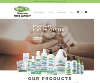 Newlifesanitizer.com(Hand Sanitizer) Screenshot