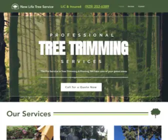 Newlifetreeservices.com(Professional Tree Services) Screenshot