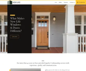 Newlifewindowsdoors.com(New Life Windows & Doors) Screenshot