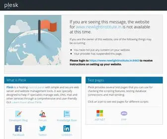 Newlightinstitute.in(Domain Default page) Screenshot