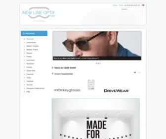 Newlineoptik.de(New Line Optik GmbH) Screenshot