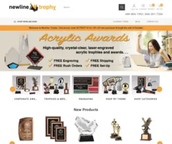 Newlinetrophy.com(Awards) Screenshot