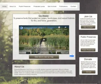 Newlt.org(Northeast Wisconsin Land Trust) Screenshot