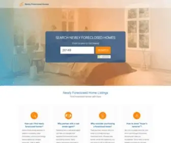Newlyforeclosedhomes.com(New foreclosures) Screenshot
