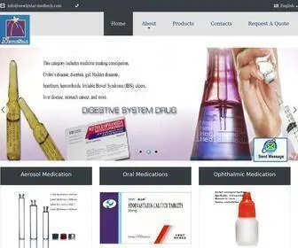 Newlystar-Medtech.com(Quality Aerosol Medication & Oral Medications factory from China) Screenshot