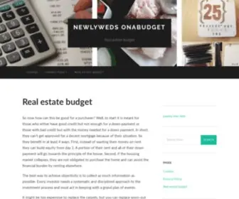 Newlywedsonabudget.net(Real estate budget) Screenshot