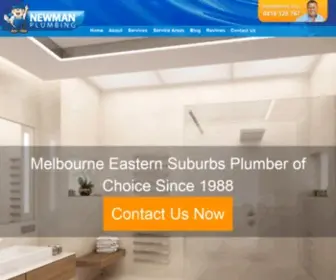 Newmanplumbing.com.au(Plumbers Melbourne Eastern Suburbs) Screenshot