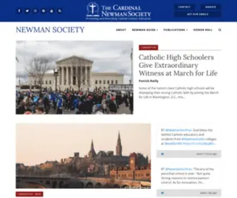Newmansociety.org(The Cardinal Newman Society) Screenshot