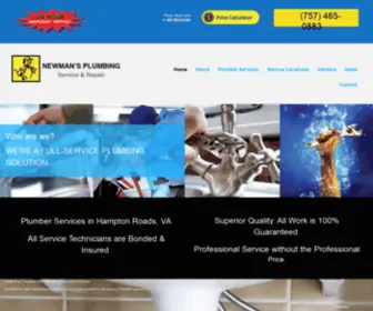 Newmansplumbingservice.com(Plumbing Service in Portsmouth) Screenshot