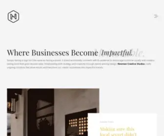 Newmanstudios.us(Brand Creation Studio) Screenshot