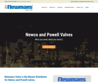 Newmansvalve.com(NEWMANSVALVE) Screenshot