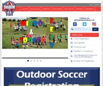 Newmarketsoccer.com(Newmarket Soccer Club) Screenshot