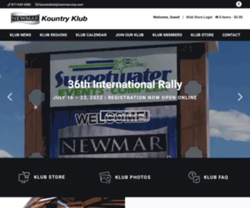 Newmarkountryklub.com(Newmar Kountry Klub) Screenshot