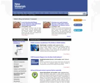 Newmaterials.com(New Materials International) Screenshot