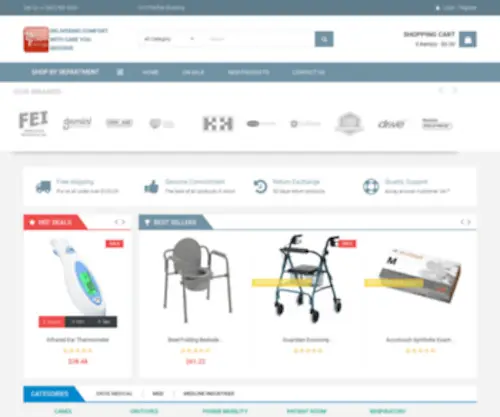 Newmedsupplies.com(Homecare And Durable Medical Equipment Store) Screenshot
