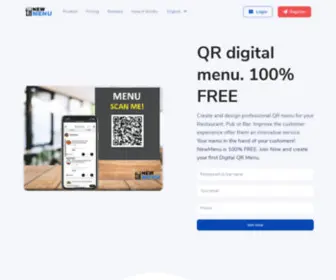 Newmenu.net(Free Menu QR Maker by) Screenshot