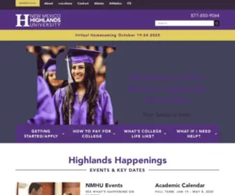 Newmexicohighlands.com(New Mexico Highlands University) Screenshot