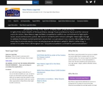 Newmexicolegalaid.org(Advancing Fairness and Justice for All) Screenshot